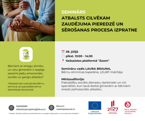 Atbalsts cilvēkam zaudējuma pieredzē un sērošanas procesa izpratne
